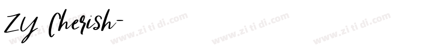 ZY Cherish字体转换